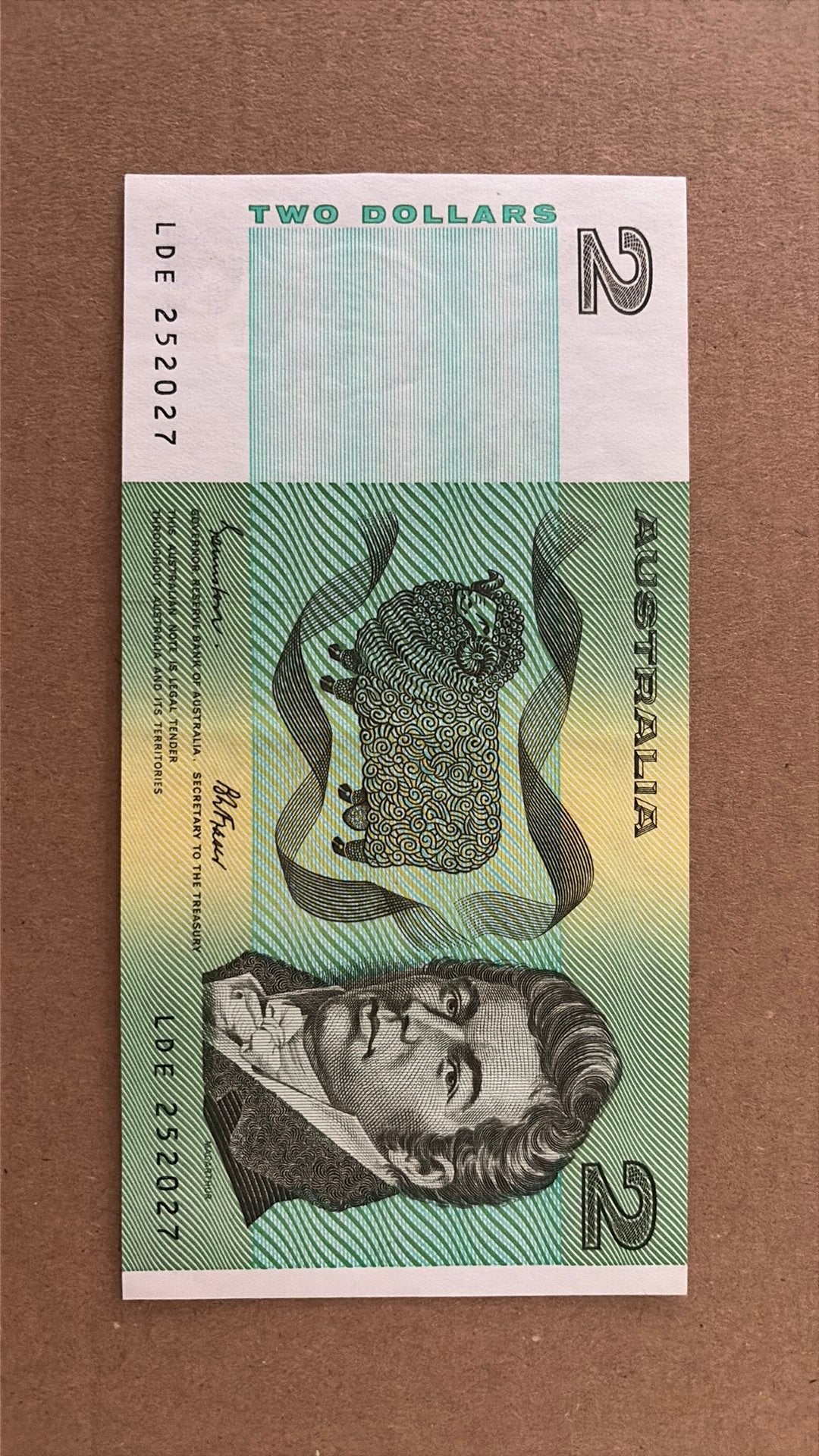 Australie 2 dollar Pr+, Postzegels en Munten, Bankbiljetten | Oceanië, Ophalen of Verzenden, Los biljet