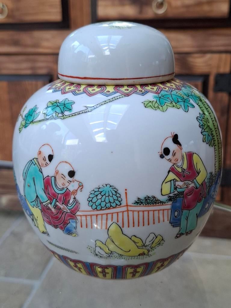 Chinese pot met deksel, Ophalen of Verzenden, Zo goed als nieuw, Overige stijlen, Overige typen