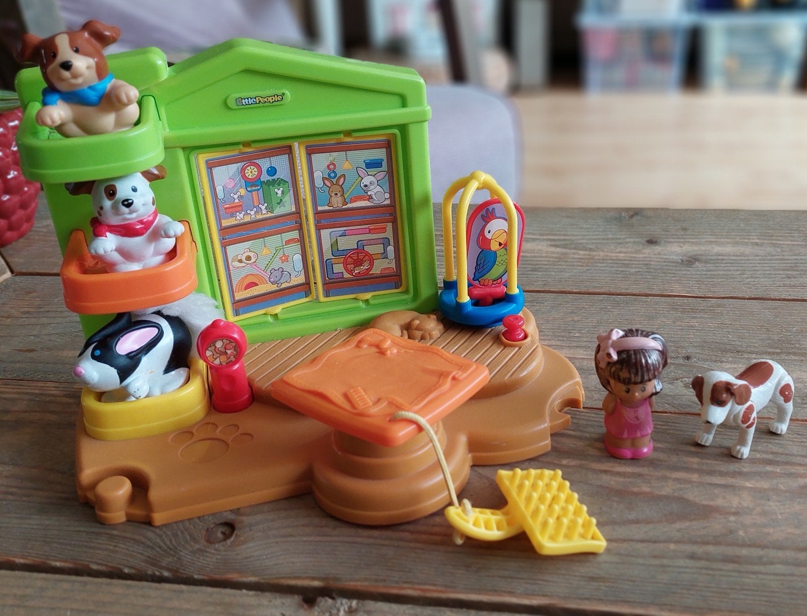 Fisher-Price Little People Dieren speelset met 5 figuren, Kinderen en Baby's, Speelgoed | Fisher-Price, Ophalen of Verzenden, Zo goed als nieuw
