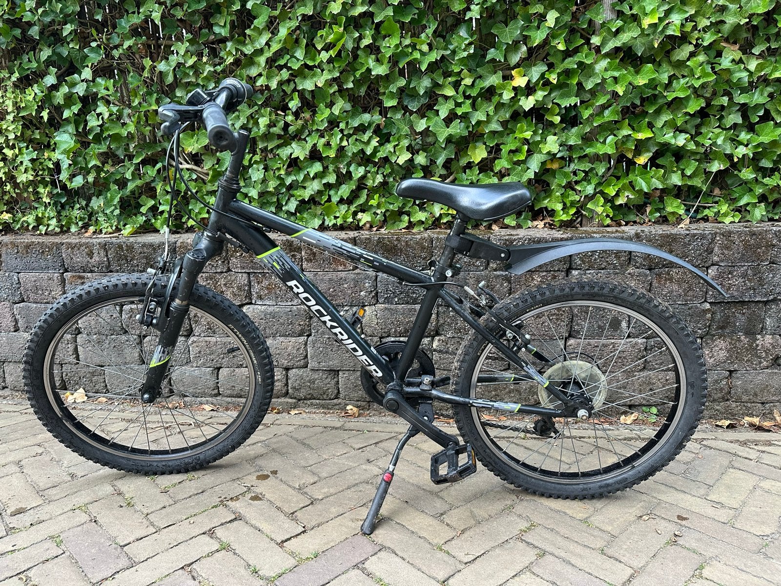 Rockrider kinderfiets 20 inch - Zwart, Fietsen en Brommers, Fietsen | Kinderfietsjes, Ophalen, Gebruikt, Velgrem, 20 inch of meer