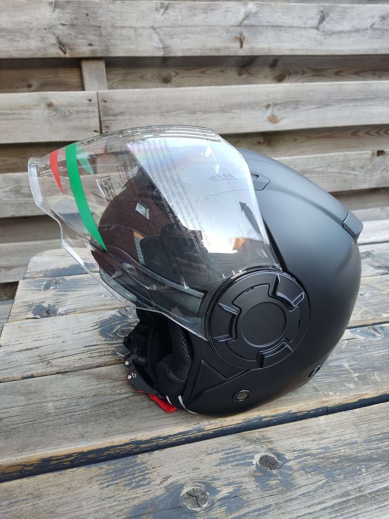 Scooterhelm Vito Isola jethelm mat zwart - Maat XS NIEUW, Info@jynkx.com, Jynkx, Nieuw, Ophalen of Verzenden