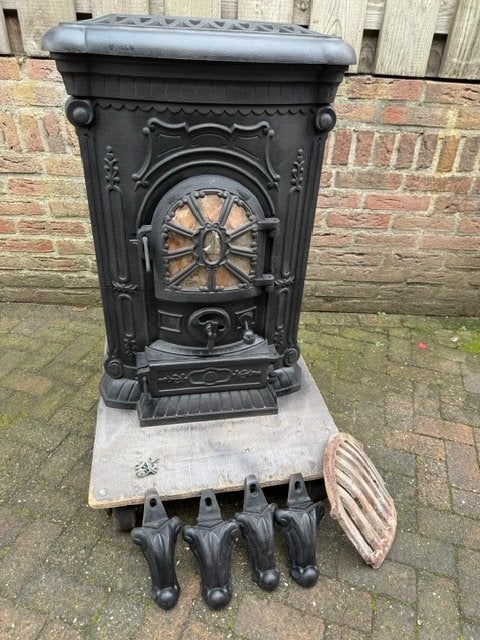 thermoset houtkachel allesbrander, Ophalen, Houtkachel, Zo goed als nieuw, Vrijstaand
