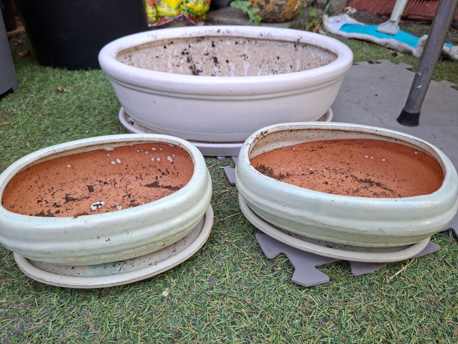 Bonsai potten, Tuin en Terras, Bloempotten, Rond, Ophalen of Verzenden, Aardewerk, Minder dan 40 cm