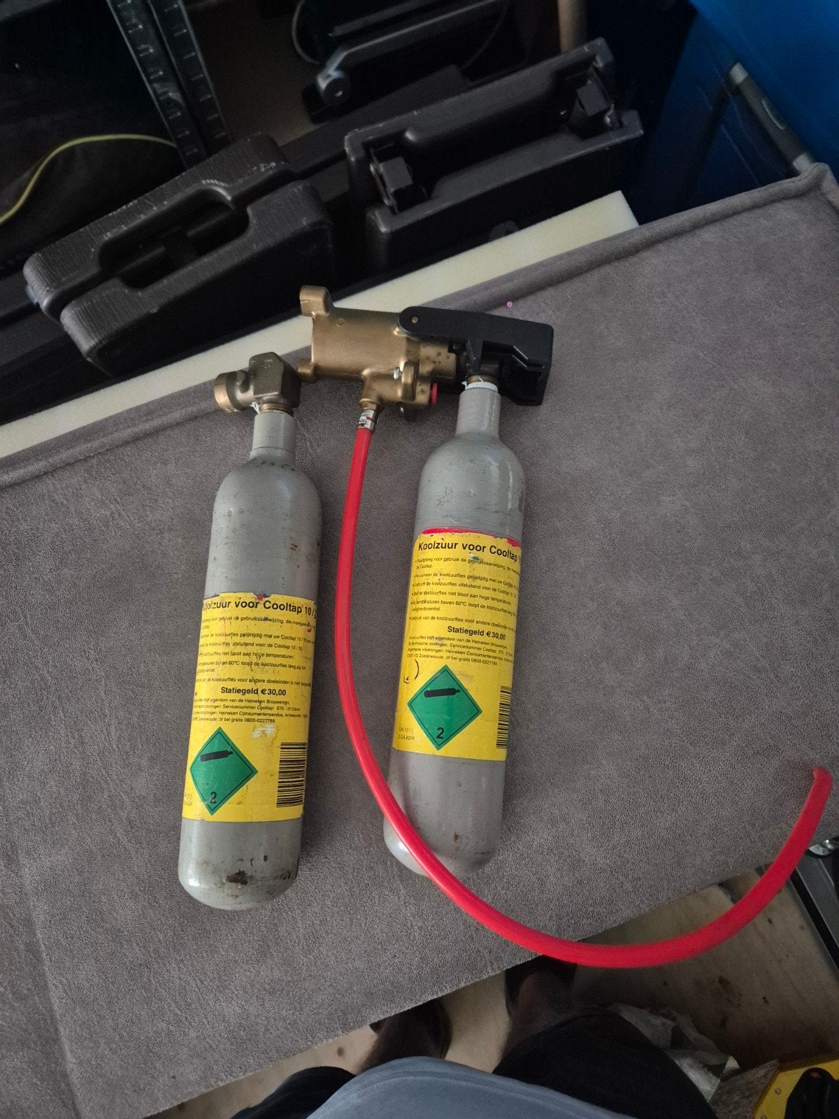CO2 koolzuur flessen voor Cooltap, Verzenden, Gebruikt