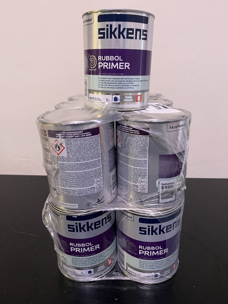 Sikkens Rubbol Primer 1L - Wit of RAL kleur, Wit, Nieuw, Ophalen of Verzenden, 20 liter of meer