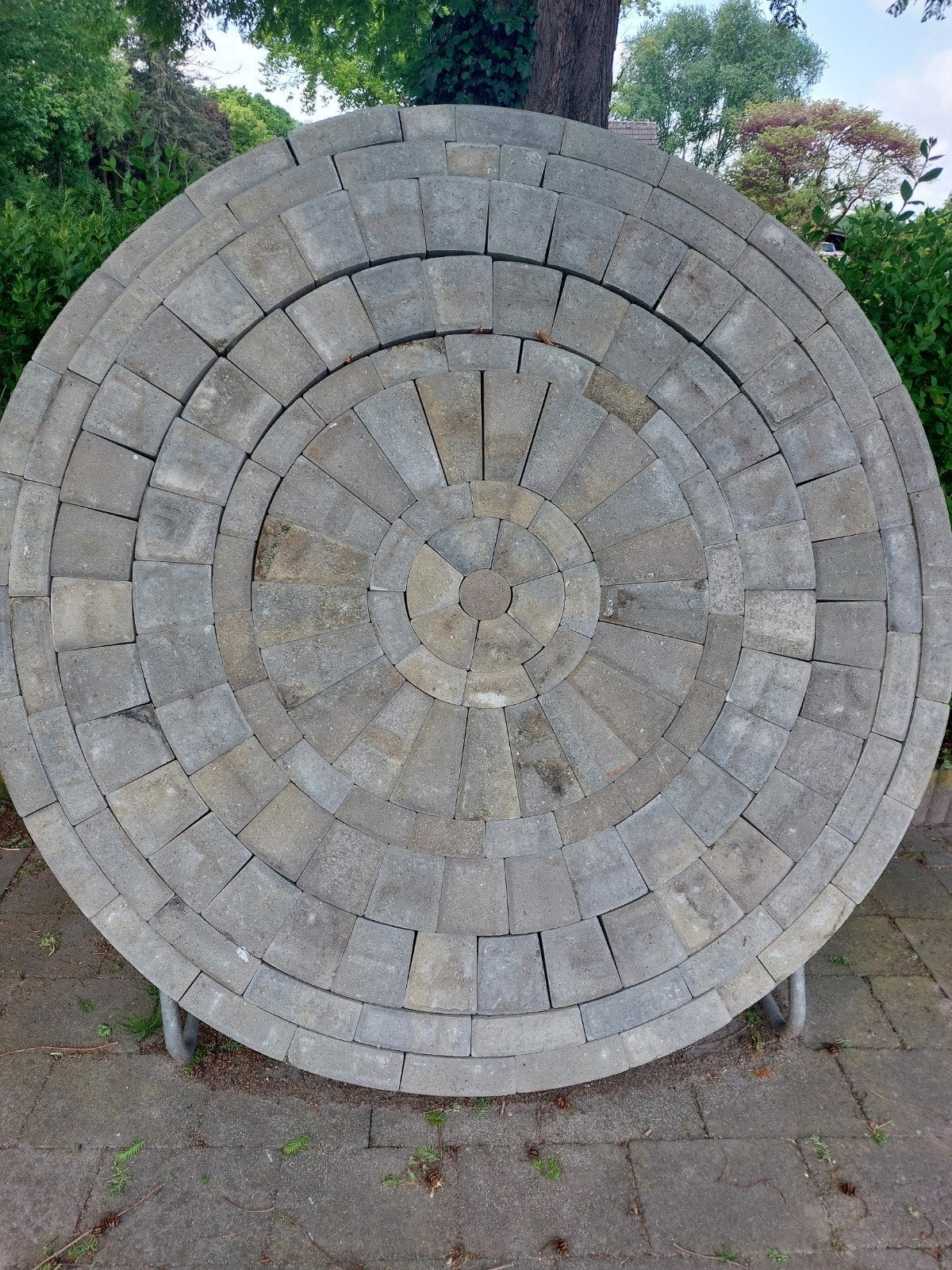 Betonnen cirkel restpartijen op=op, Tuin en Terras, Tegels en Klinkers, Ophalen, Nieuw, Beton, Terrastegels