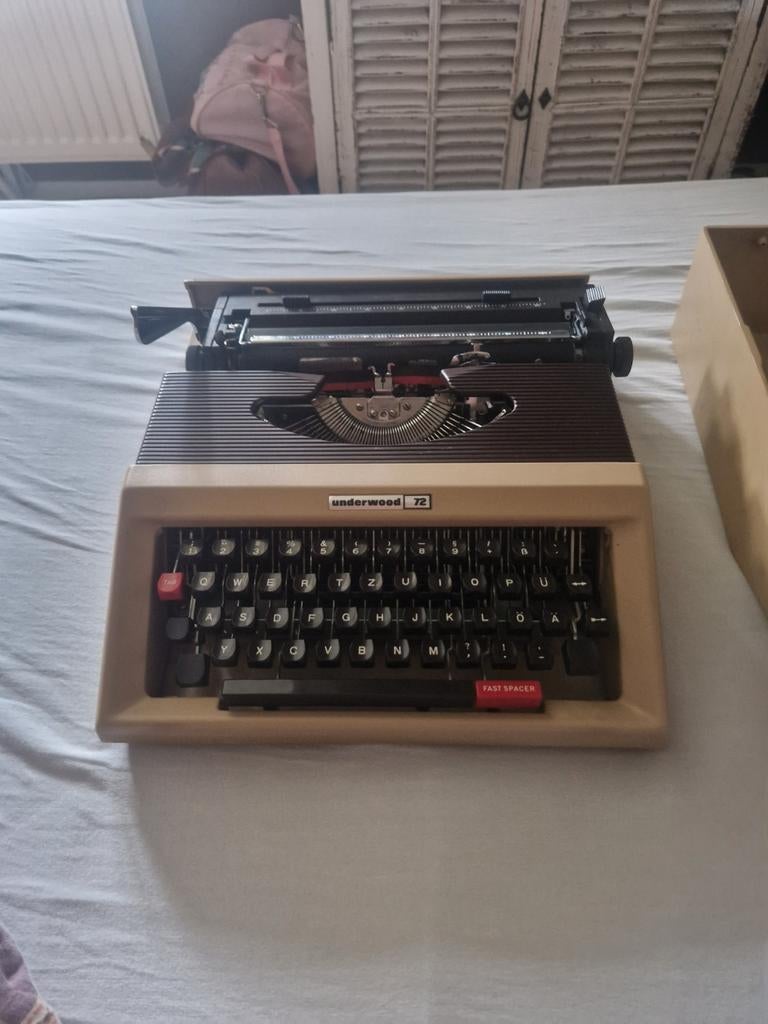 Underwood 72 tiepmachine, Ophalen, Gebruikt