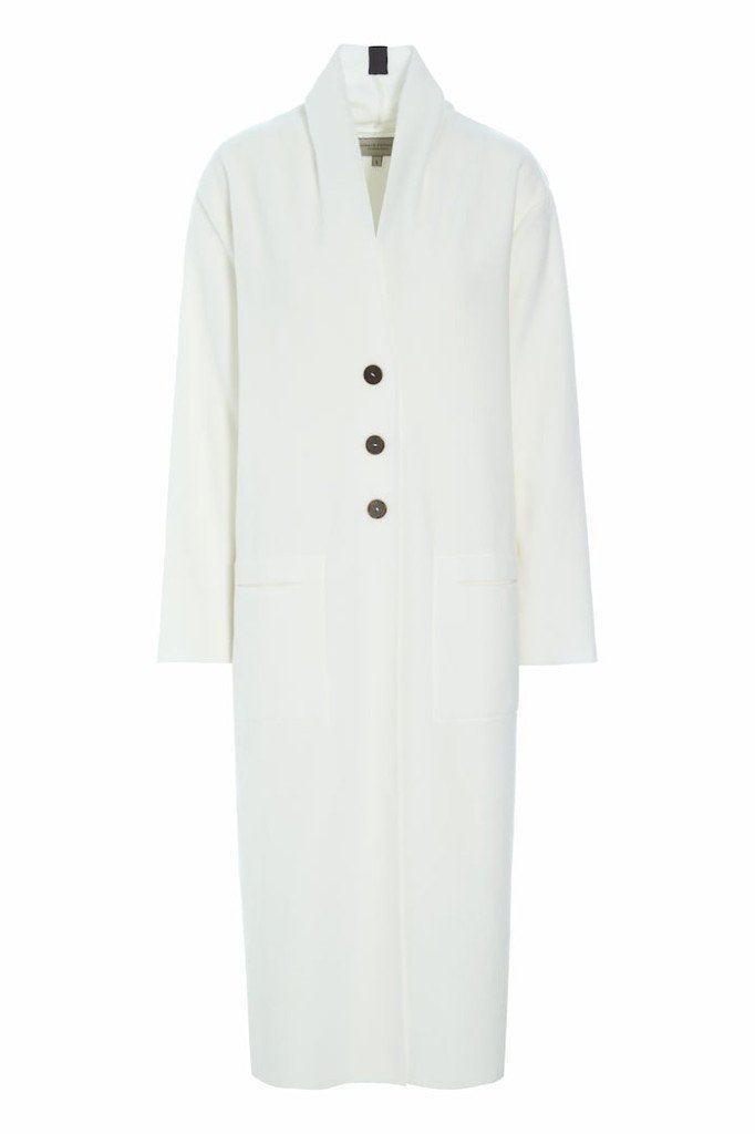 NIEUW Henriette Steffensen lang vest (tussen)jas IVOOR WIT S, Verzenden, Henriette Steffensen HSCP, Wit, Nieuw