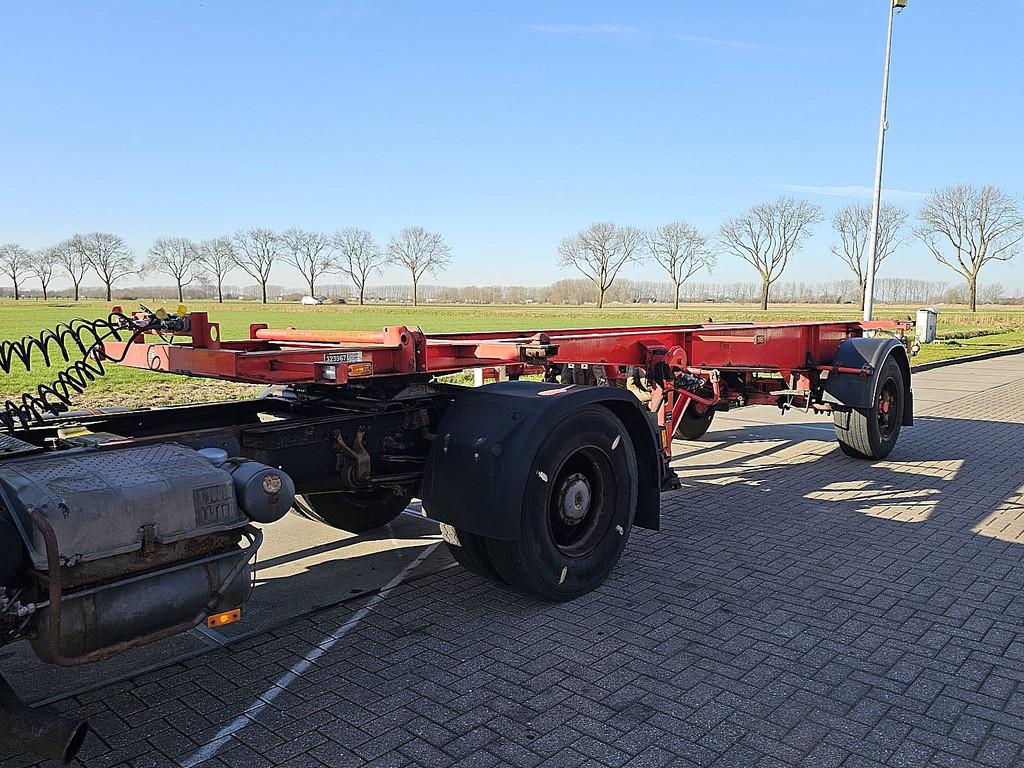 DAPA 20 FT CONTAINER 1 axle bpw drum, Auto's, Vrachtwagens, Overige kleuren, Bedrijf, Aanhangers en Opleggers, Te koop