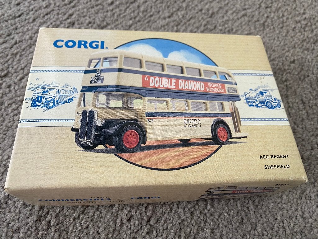 Corgi AEC Regent 97002 Sheffield Engelse bus MIB, Ophalen of Verzenden, Zo goed als nieuw, Bus of Vrachtwagen