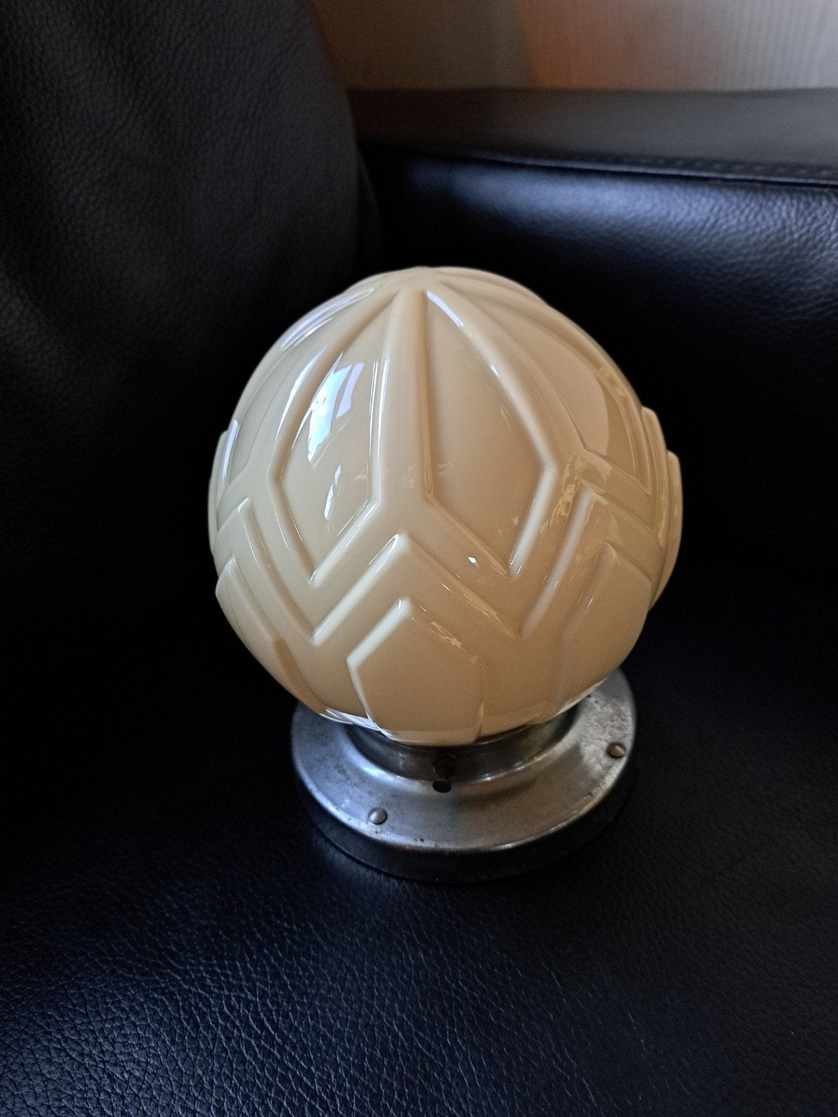 Thabur vintage Art Deco glazen lampenkap, Ophalen of Verzenden