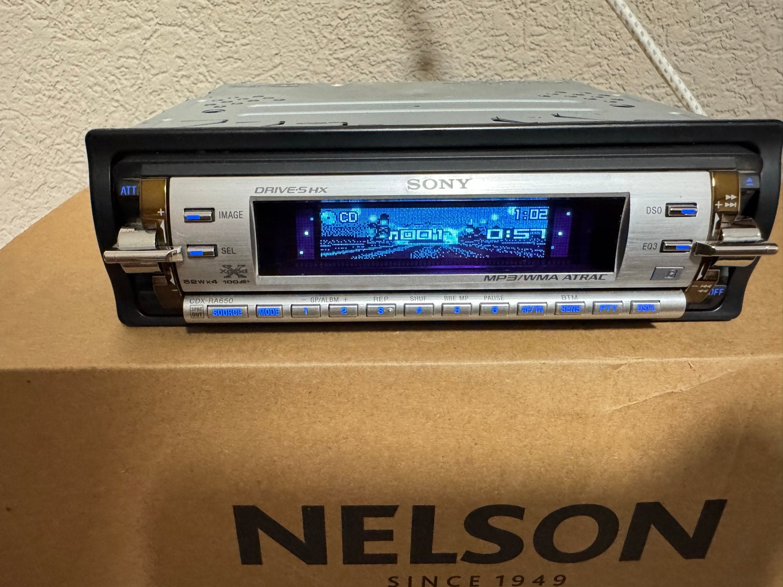 Sony CDX-RA650 Autoradio - MP3/WMA/ATRAC CD-speler, Ophalen of Verzenden, Zo goed als nieuw