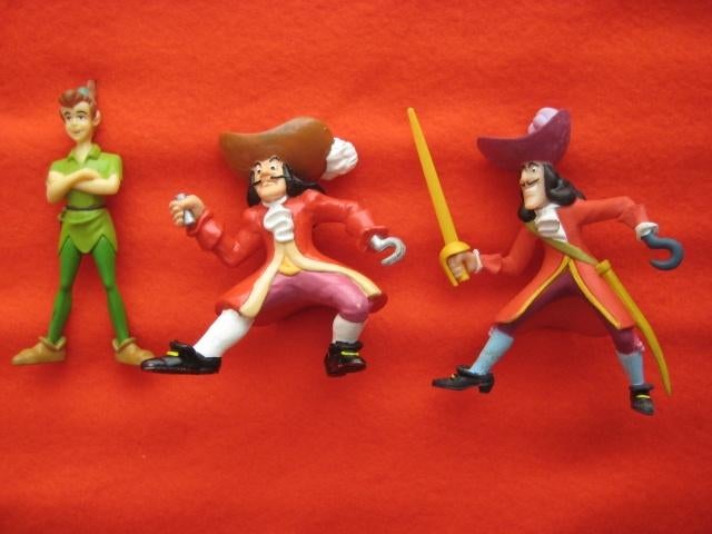 Figuur Disney Peter Pan, Hook, Ariel Zeemeermin, Belle Beest, Ophalen of Verzenden, Peter Pan of Pinokkio, Beeldje of Figuurtje