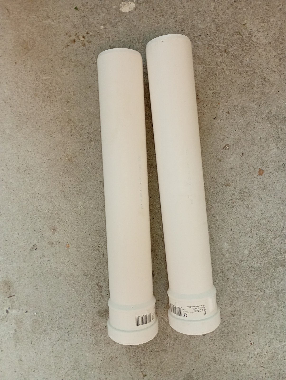 2x Safe-PP rookgasafvoerbuis 80mm, 500mm lang, Ophalen of Verzenden, Nieuw