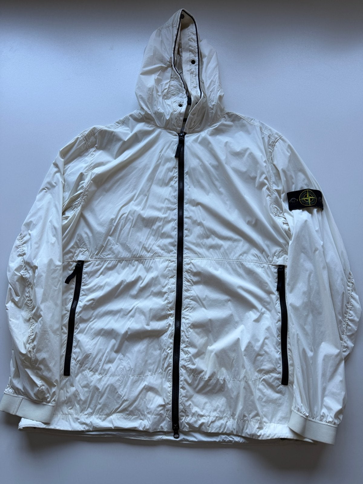 Stone Island Skin Touch Nylon-TC Jas - Zo goed als nieuw xxl, Ophalen of Verzenden, Zo goed als nieuw, Overige maten, Wit