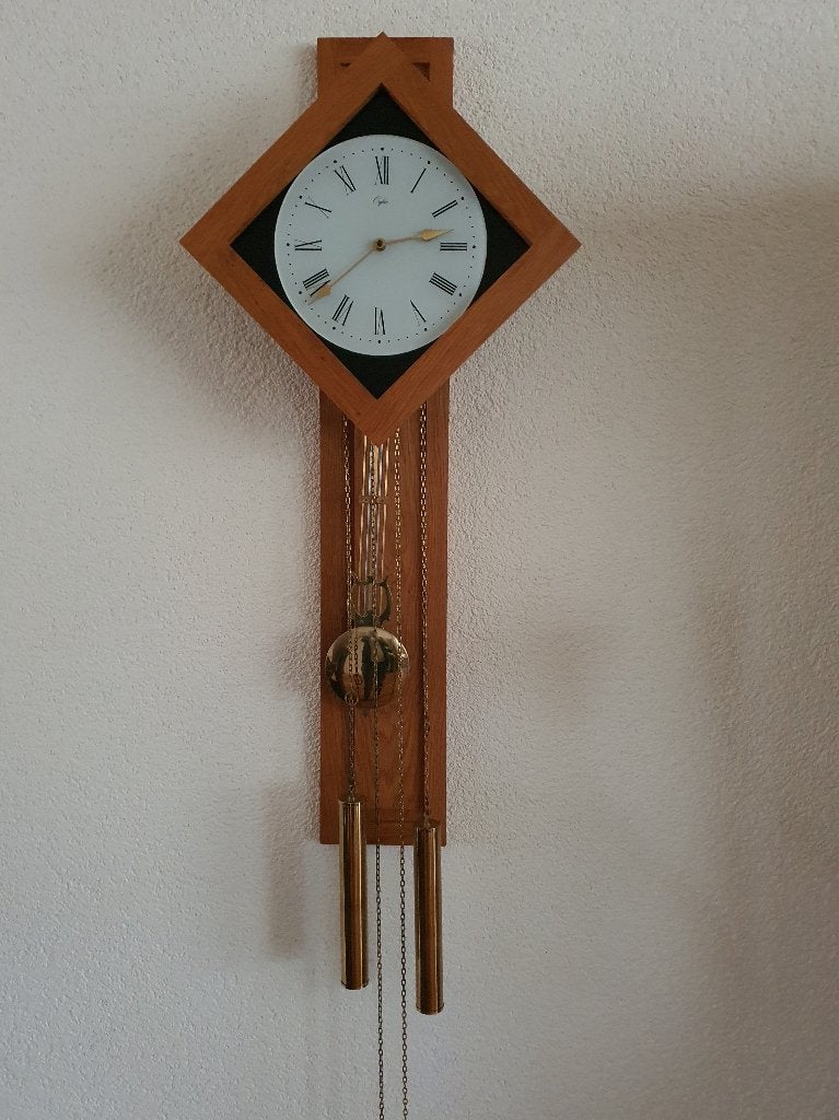 Orfac pendule wandklok, Ophalen, Analoog, Met slagwerk, Wandklok