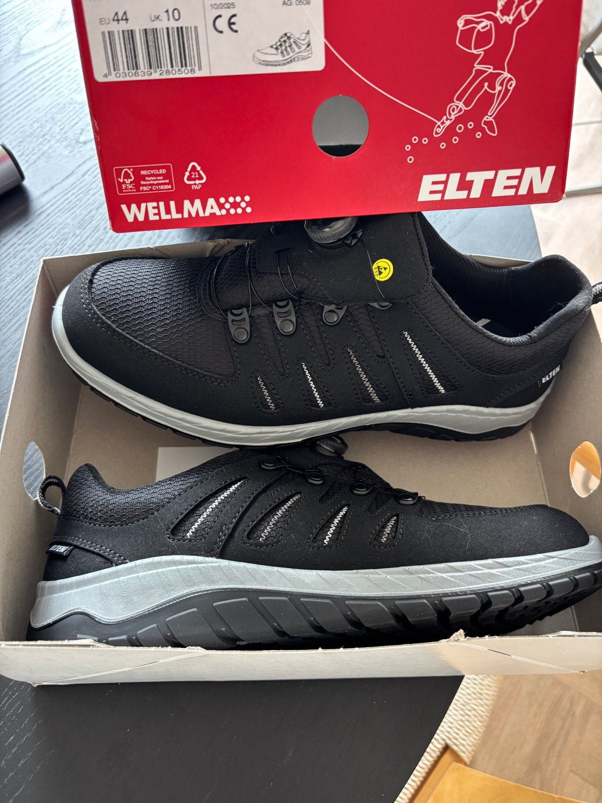 Nieuwe Elten Maddox Boa veiligheidsschoenen maat 44, Doe-het-zelf en Verbouw, Ophalen of Verzenden, Nieuw