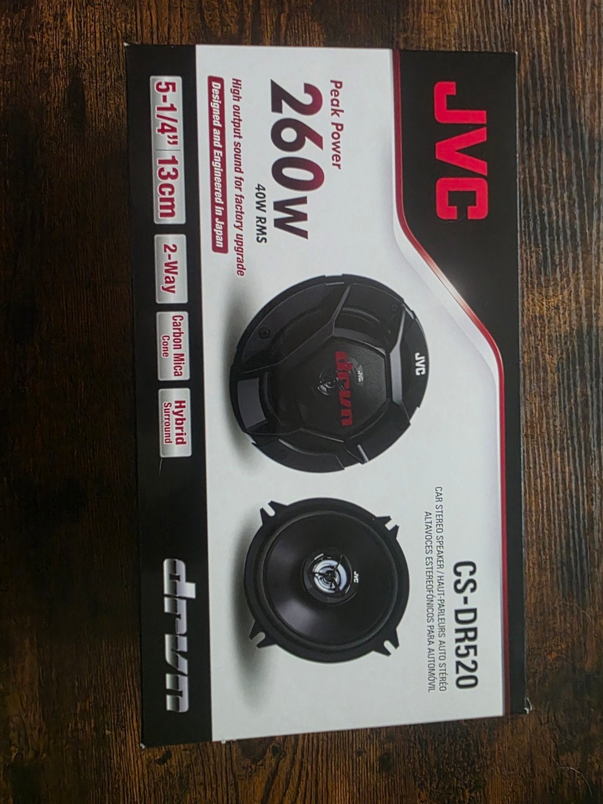 JVC CS-DR520 Car Stereo Speakers - Nieuw in doos, Ophalen, Nieuw