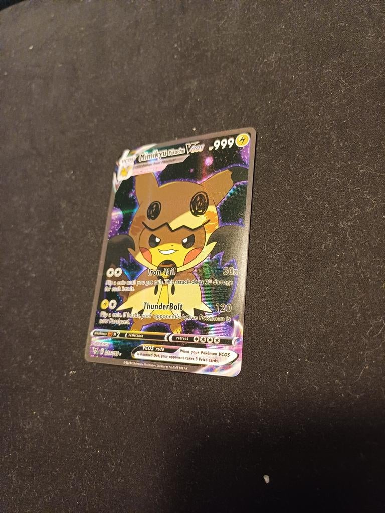 Pokémon Mimikyu Pikachu Vcos, Ophalen of Verzenden, Losse kaart