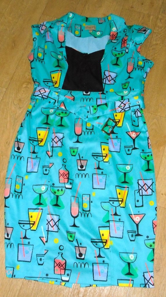 LINDY BOP jurk maat 44 NIEUW, Blauw, Maat 42/44 (L), Nieuw, Ophalen of Verzenden