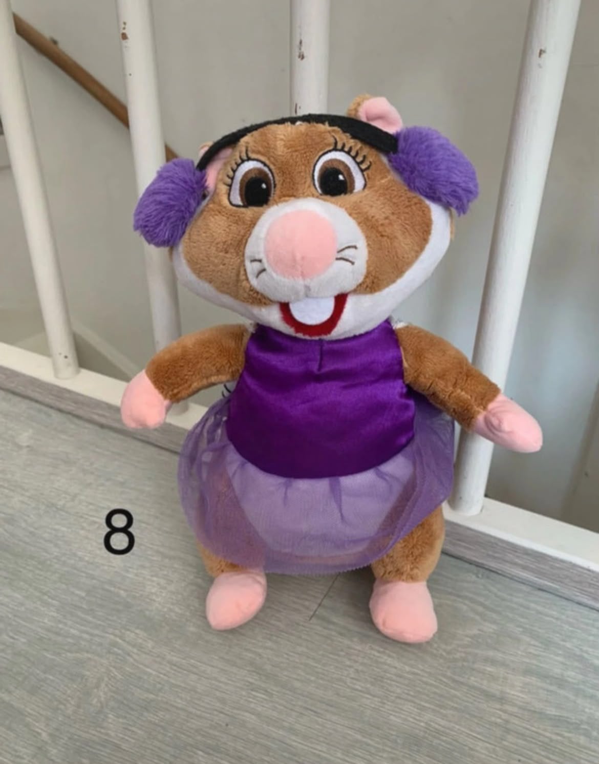 Albert heijn meisjes schaats hamster knuffel, Hamster, Ophalen of Verzenden, Zo goed als nieuw, Beige