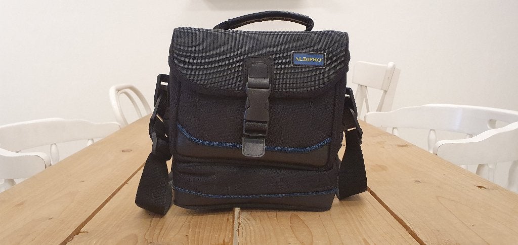 Fototas / cameratas / camera tas - Albipro dubbeldekker, Albipro, Ophalen of Verzenden, Nvt, Schoudertas