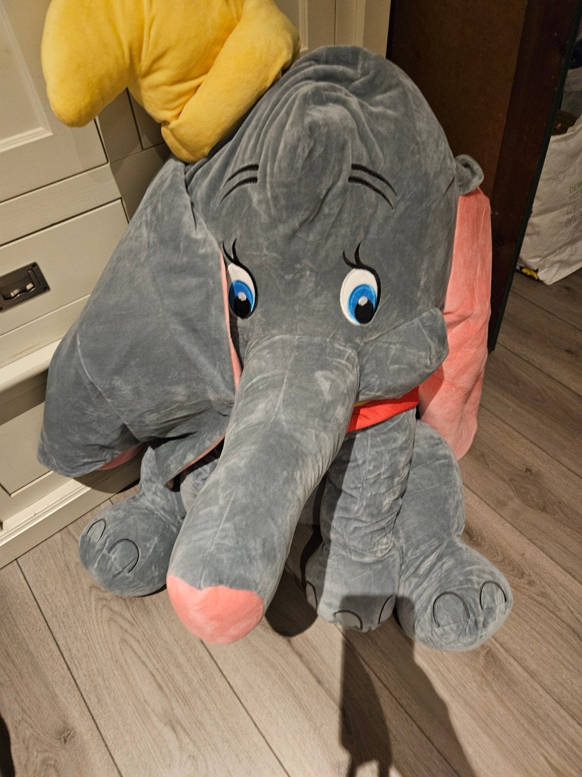 Grote Dumbo knuffel - 110 cm hoog, Disney, Grijs, Ophalen of Verzenden, Zo goed als nieuw