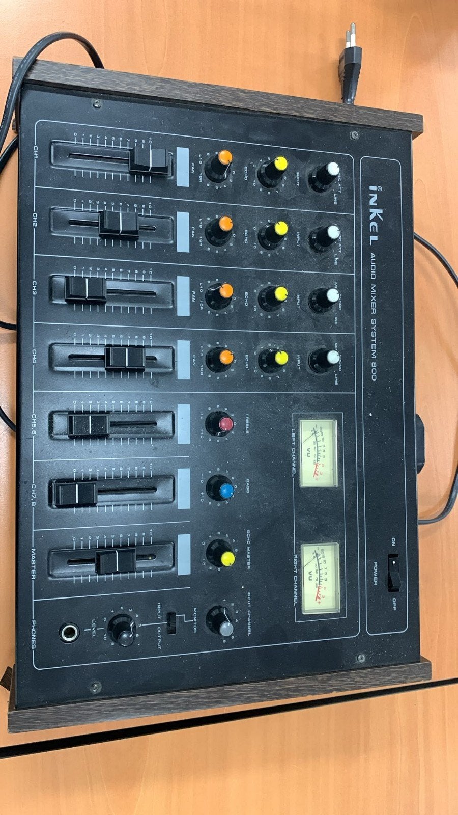 Inkel audio mixer. Inkel 800 system, Ophalen, Gebruikt