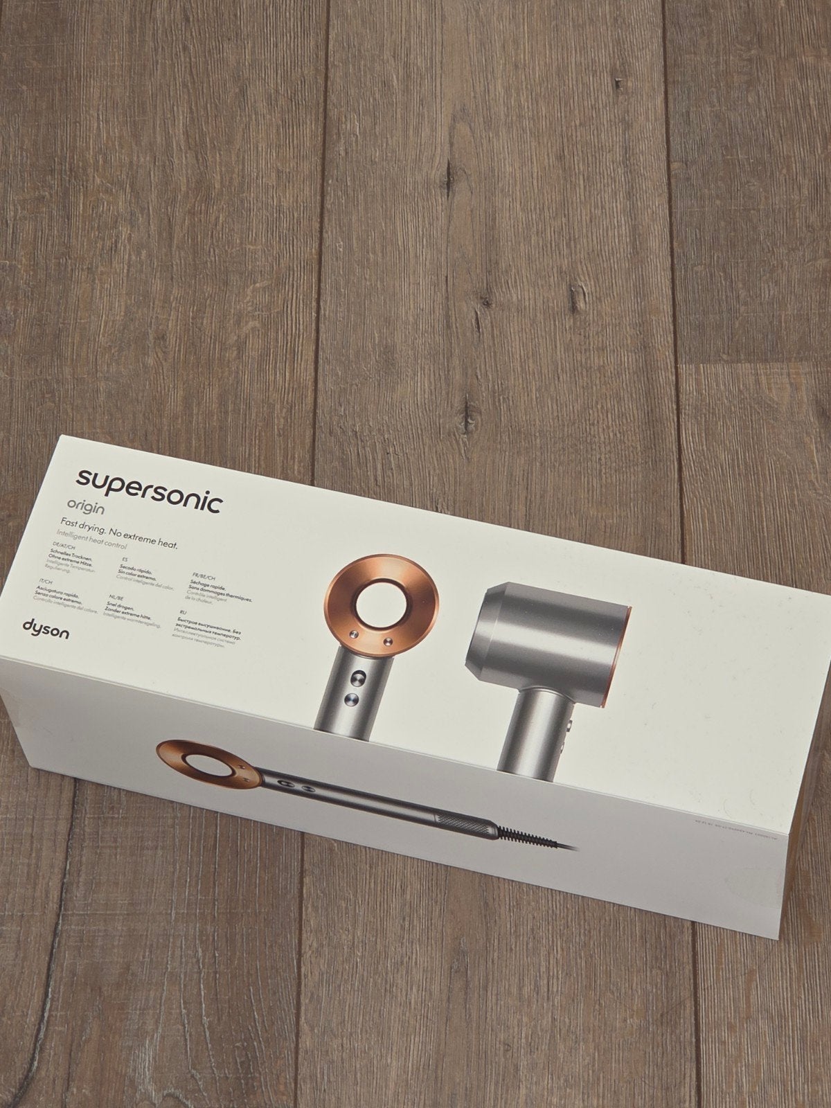Dyson Supersonic Origin Copper Zilver Sealed Nieuw in Doos, Ophalen, Nieuw, Föhn of Haardroger