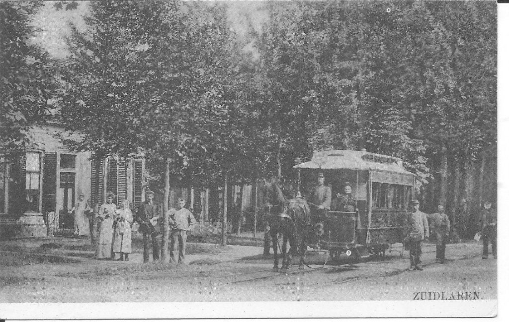 Zuidlaren met paardentram, Ophalen of Verzenden, 1960 tot 1980, Ongelopen, Drenthe