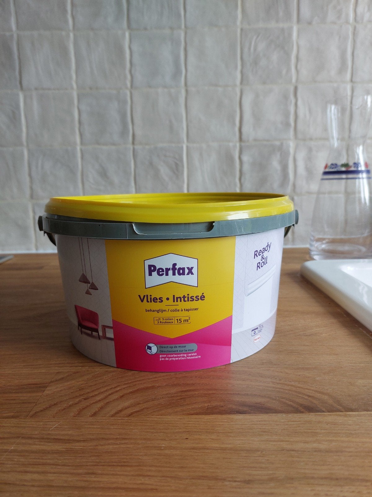3/4 gevulde pot behanglijm perfax, Ophalen, 10 tot 25 m²