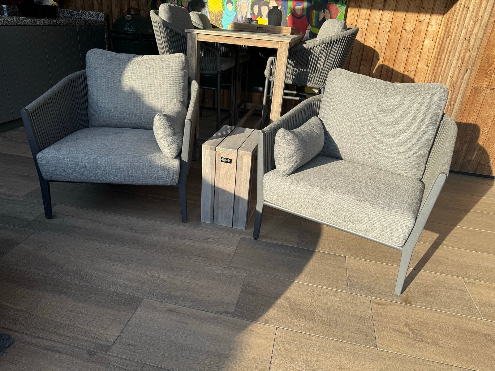 Suns Nappa lounge tuinstoelen (2 stuks) met kussens, Tuin en Terras, Tuinstoelen, Ophalen, Zo goed als nieuw, Aluminium