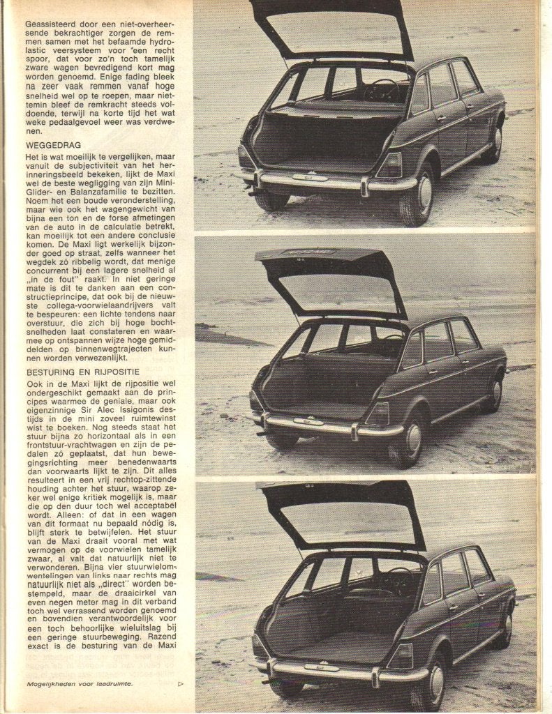 Autovisie test Austin Maxi Januari 1970, Ophalen of Verzenden, Gelezen, Overige merken