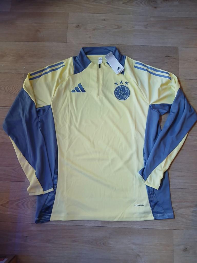 Ajax Trainingstrui xxl Geel/Blauw - Nieuw met kaartjes, Geel, Ophalen of Verzenden, Adidas, Voetbal
