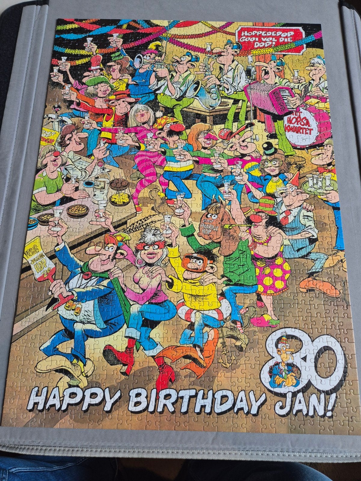 Jan van Haasteren 1000 stukjes, Hobby en Vrije tijd, Denksport en Puzzels, Ophalen, 500 t/m 1500 stukjes, Zo goed als nieuw
