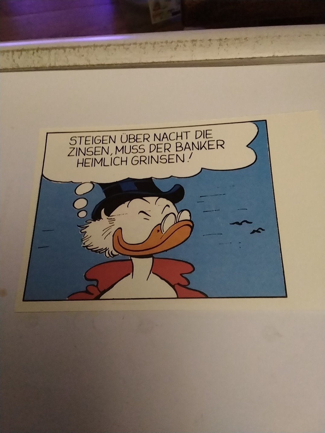 Dagobert Duck Ansichtkaart - "Zinsen" - Disney, Ophalen of Verzenden
