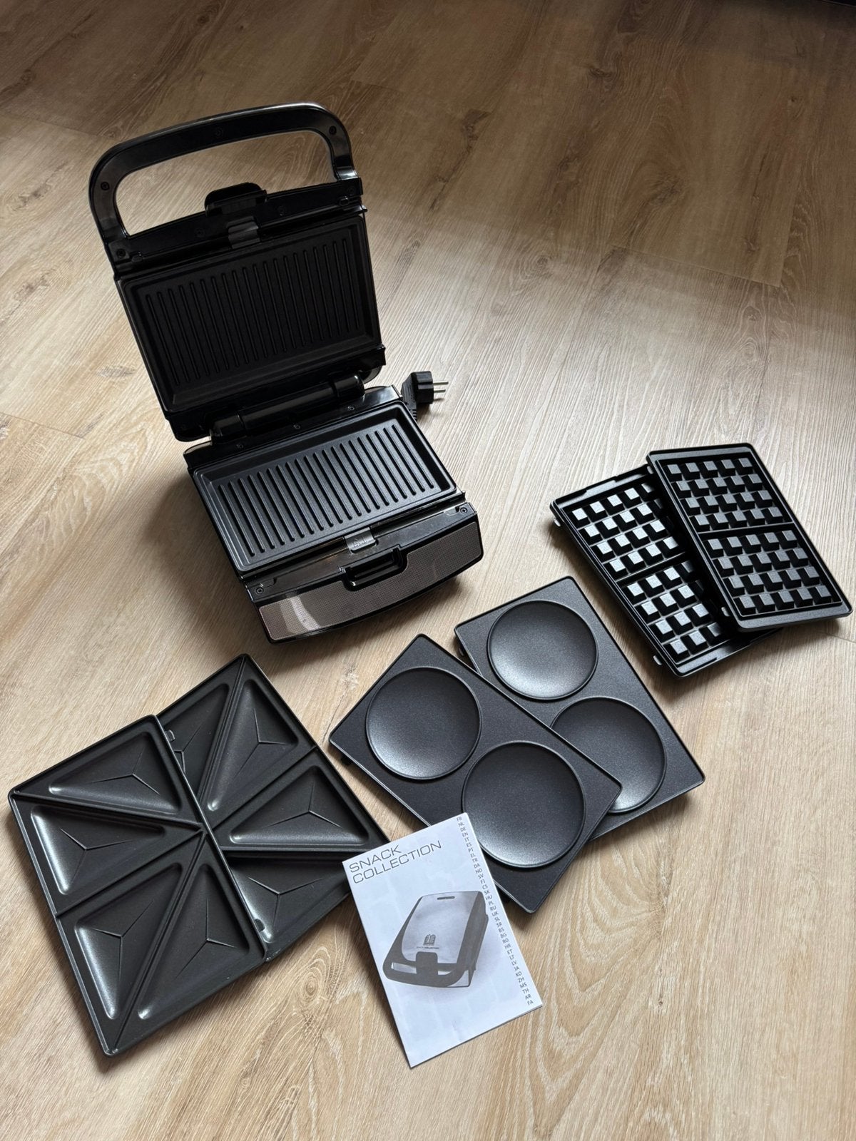 Tefal Snack Collection - tosti, panini, pancakes, wafels, Ophalen of Verzenden, Uitneembare platen, Zo goed als nieuw
