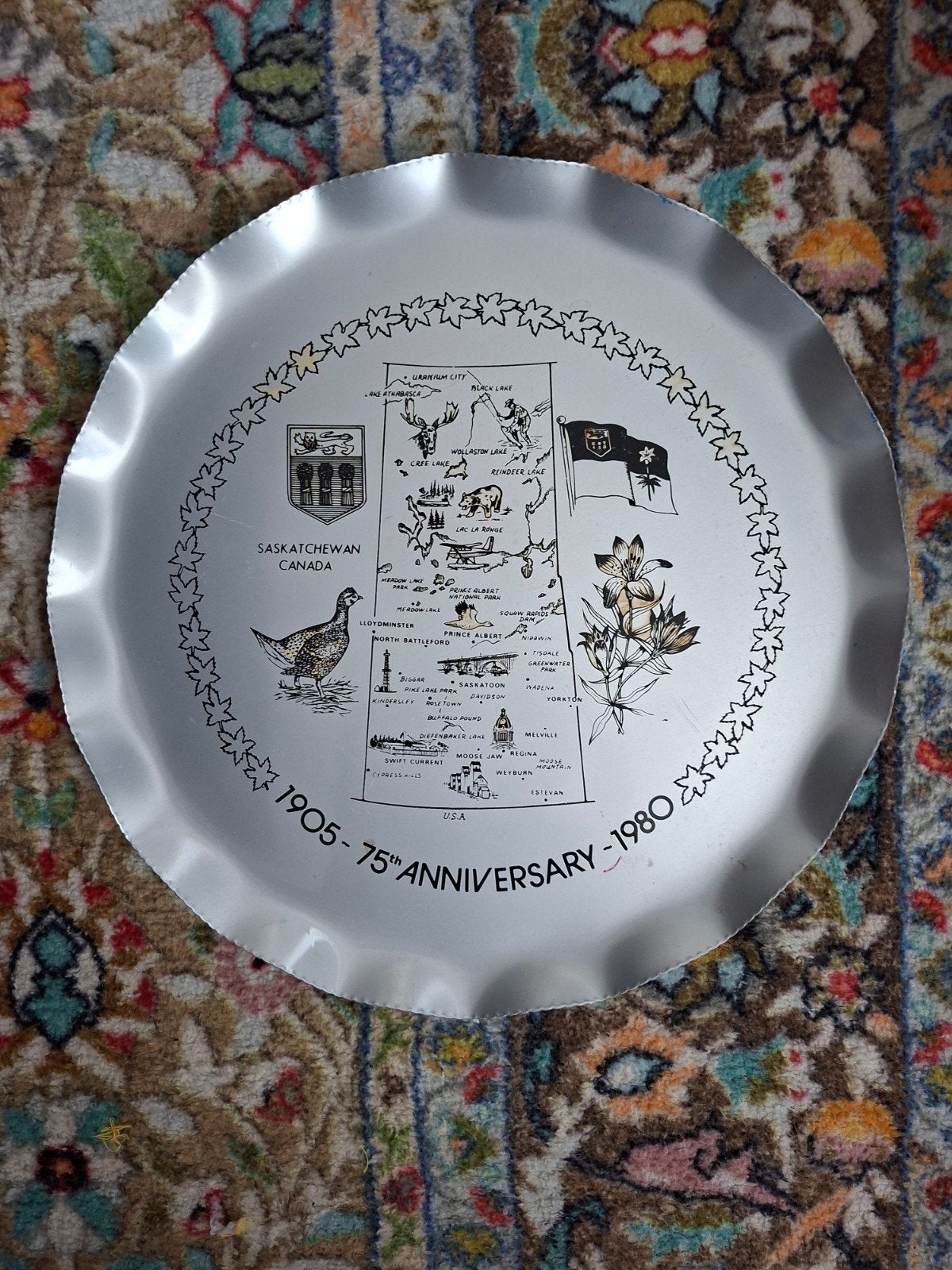 Vintage Silhouette Canada 75th Anniversary dienblad, Ophalen of Verzenden