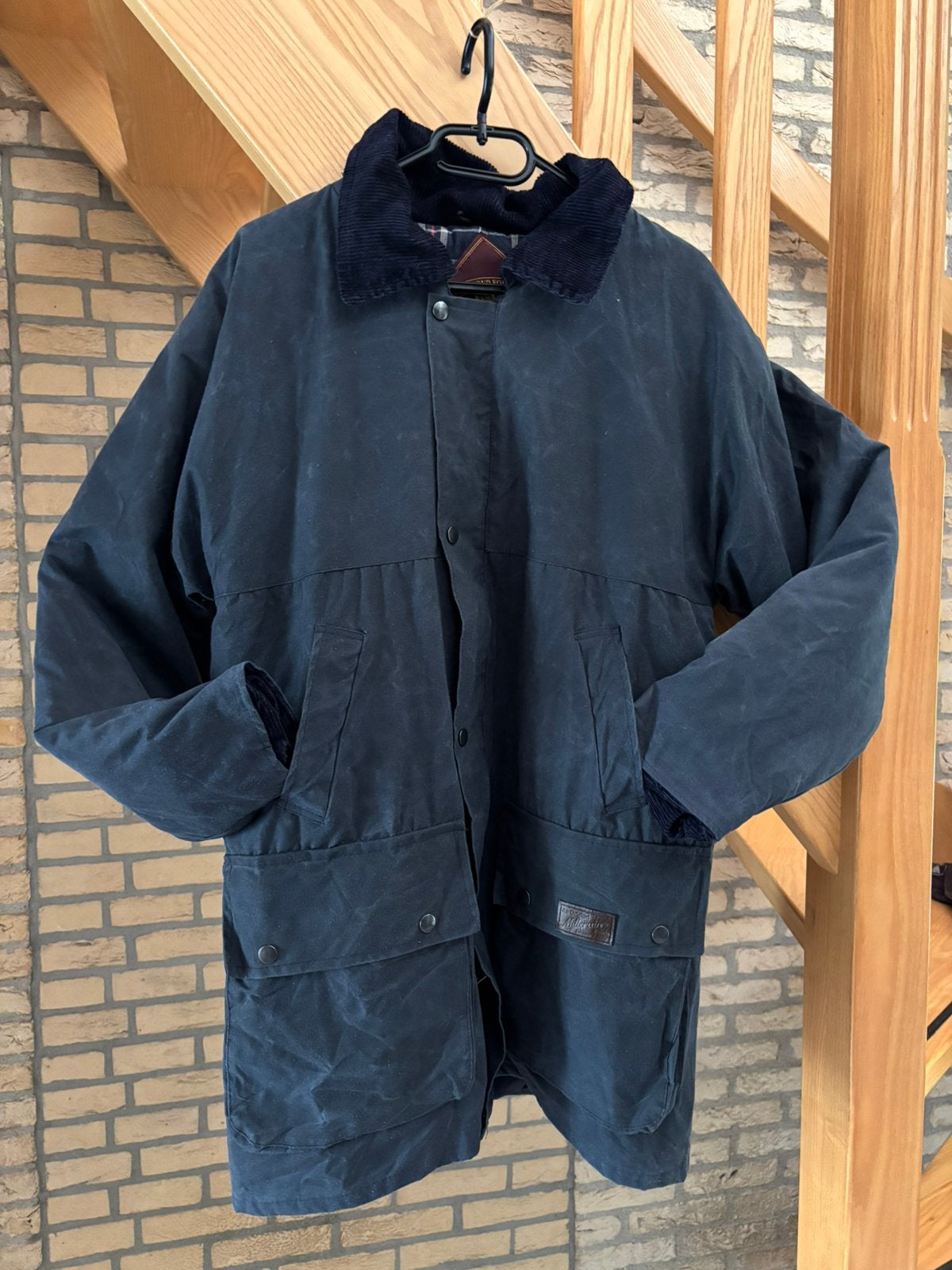 Richmond Forest wax jas- waxcoat donkerblauw maat M, Kleding | Dames, Ophalen of Verzenden, Gedragen, Maat 38/40 (M), Blauw