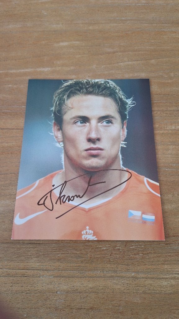 Foto 20x25 cm met handtekening; Jan Kromkamp # PSV AZ, Ophalen of Verzenden, Nieuw, AZ, Overige typen