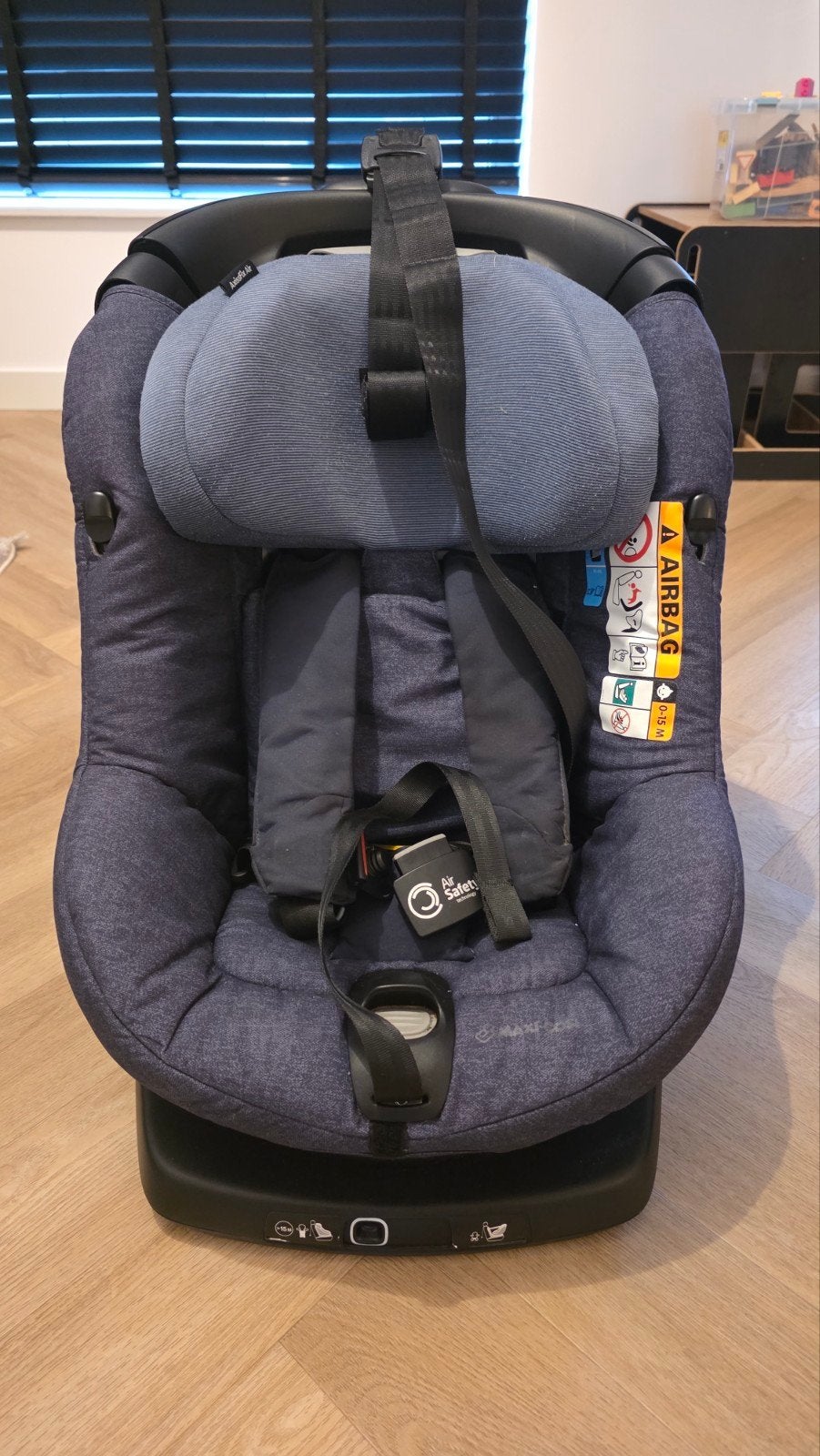 Maxi-Cosi AxissFix Air Nomad Blue autostoel zeer goede staat, 9 t/m 18 kg, Ophalen of Verzenden, Zo goed als nieuw, Isofix
