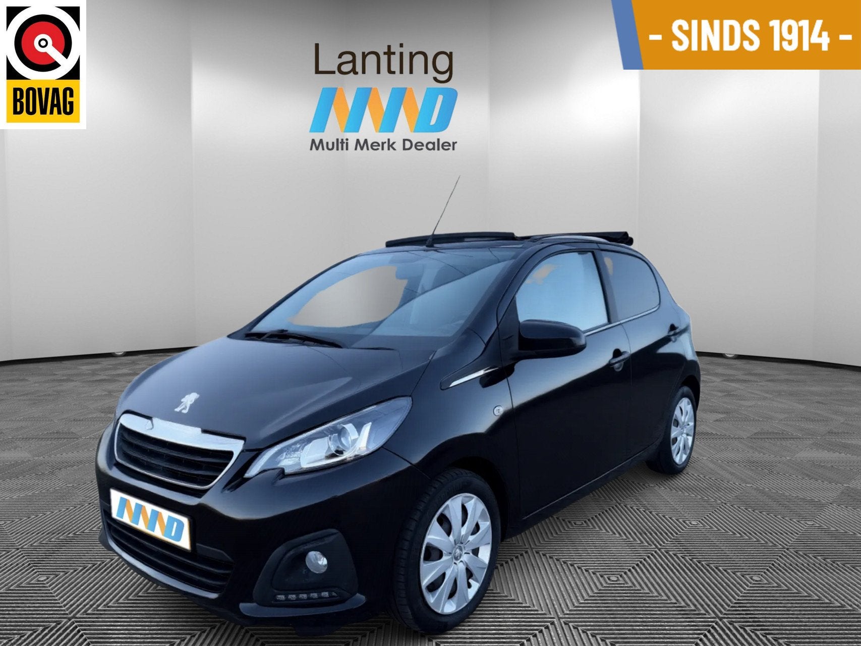 Peugeot 108 1.0 e-VTi Active TOP! Elektrisch vouwdak | Airco, Voorwielaandrijving, Stof, Gebruikt, Met garantie (alle)