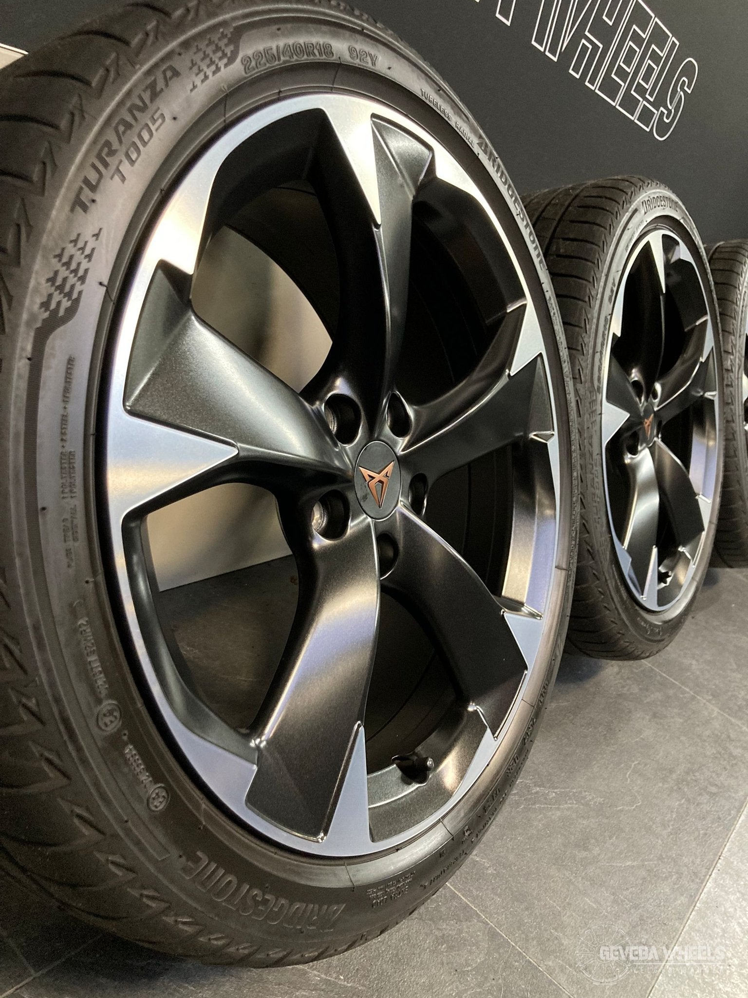 18” originele Cupra Leon / Seat Leon velgen + banden 5x112, Auto-onderdelen, Banden en Velgen, 18 inch, Gebruikt, -, -