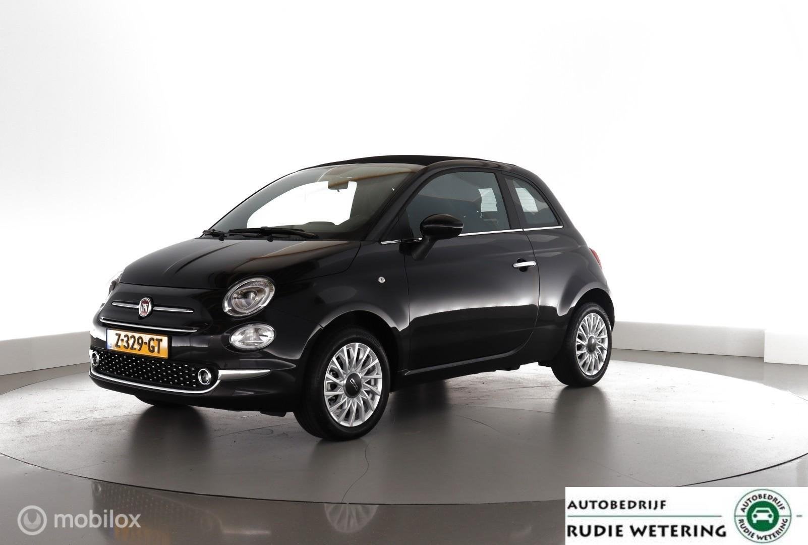 Fiat 500 Cabrio 1.0 Hybrid Dolcevita Finale airco|cruise|dab, Voorwielaandrijving, Stof, Euro 6, 4 stoelen