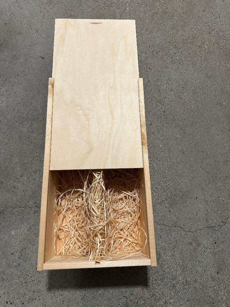 Houten wijnkistje voor 2 flessen, Ophalen, Nieuw