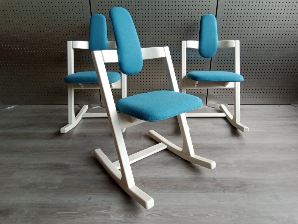 2x Stokke (Variér) Pendulum (Lichtblauw), Zeer Mooi!