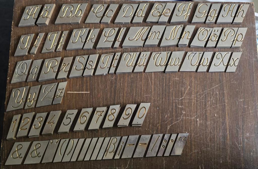 Graveerletters set voor gravograph, Ophalen of Verzenden