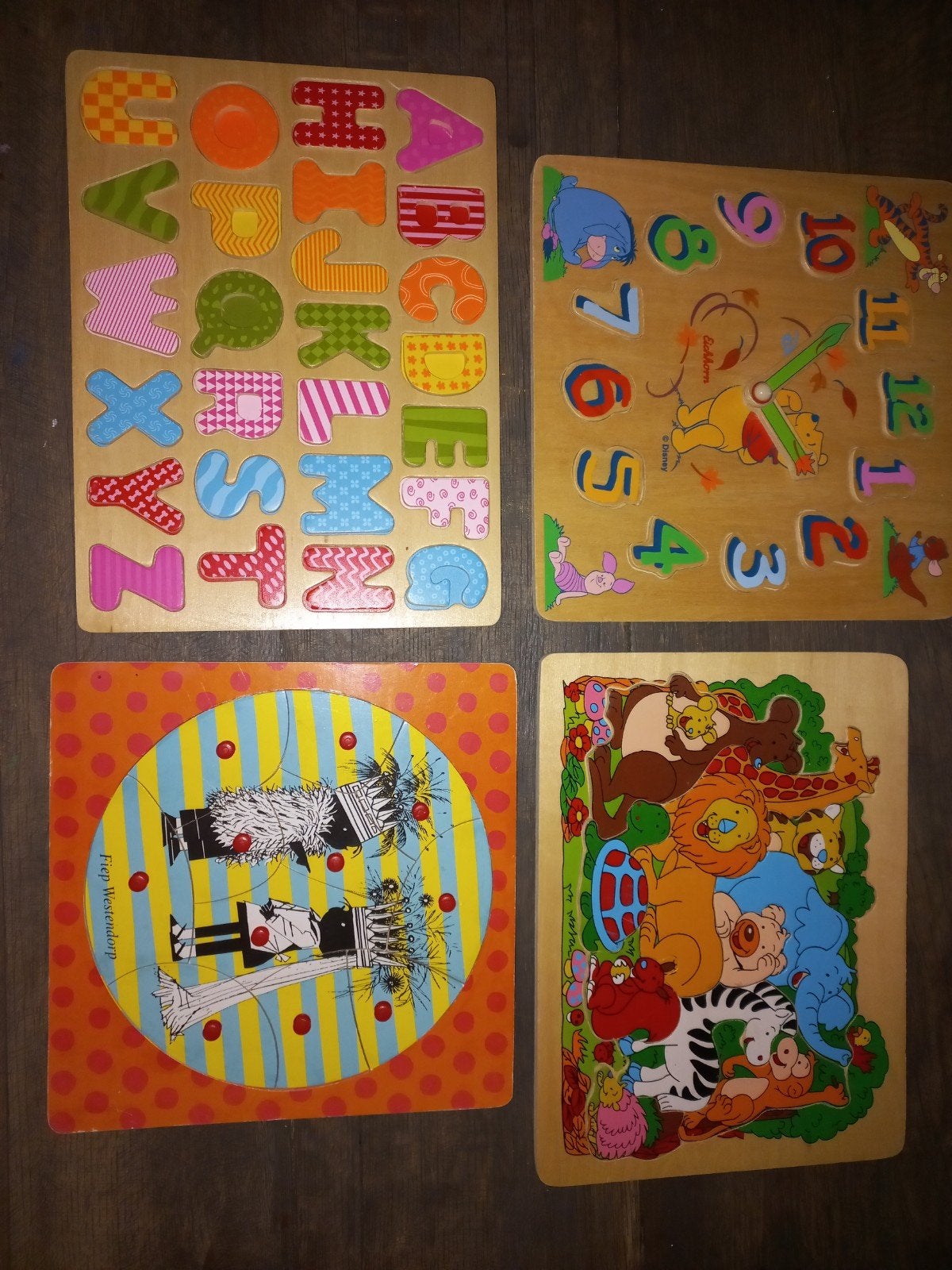 Diverse houten puzzels voor kinderen, Ophalen of Verzenden, Gebruikt, 2 tot 4 jaar, Van hout