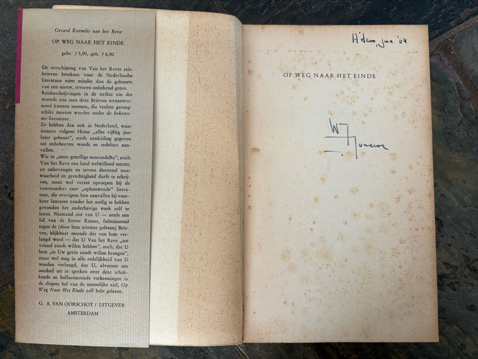 1e druk Reve - Op weg naar het einde (1963), Boeken, Literatuur, Gelezen, Nederland, Ophalen of Verzenden
