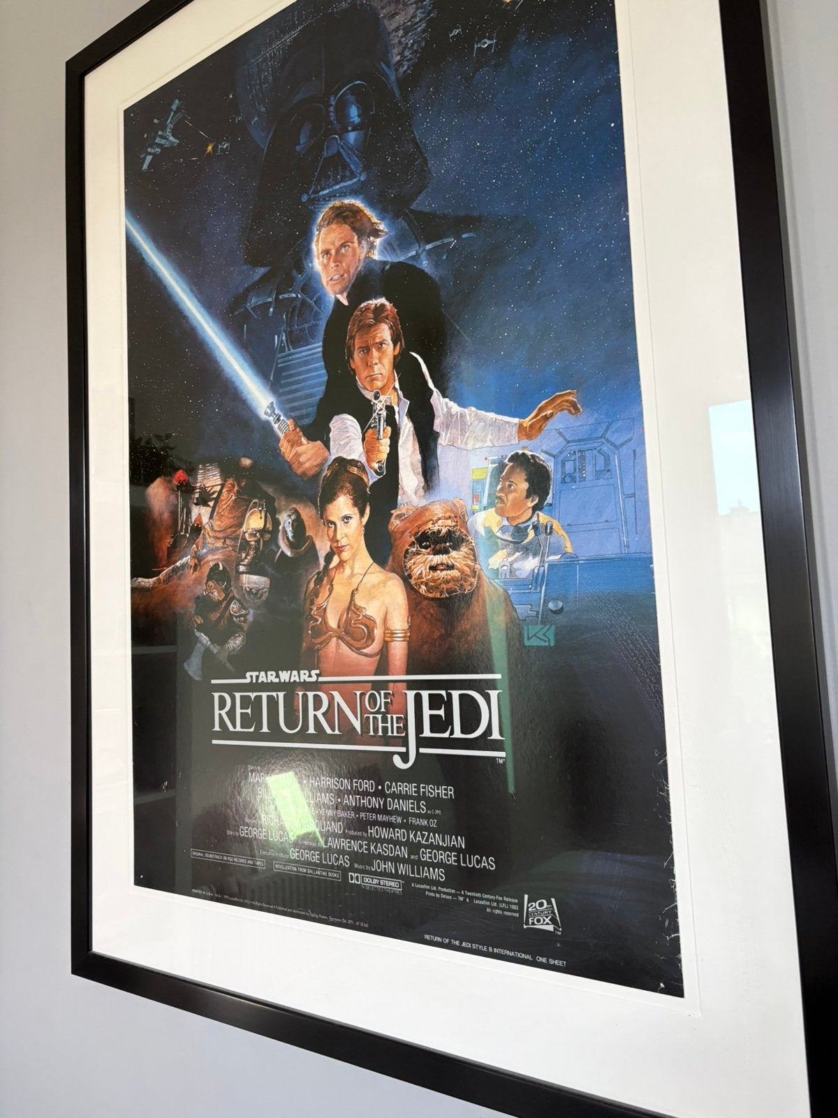 Star wars poster return of the jedi, Ophalen, Zo goed als nieuw, A1 t/m A3, Film en Tv